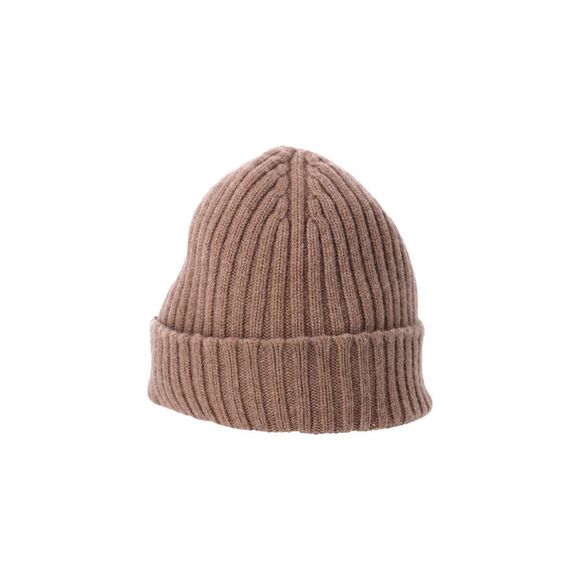 Prada Ribbed Beanie in Brown Wool - Picture 2 of 3